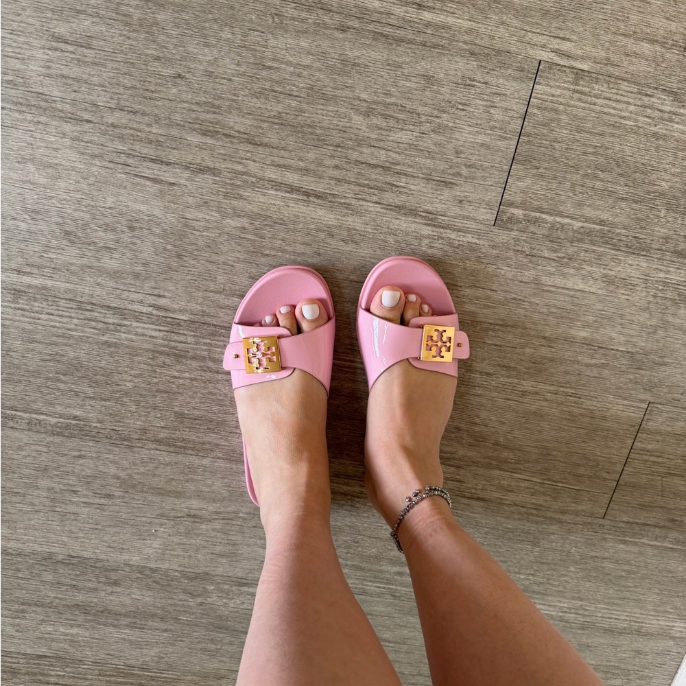 Tory Burch Pink Slide Sandals – Size 40 EU | New